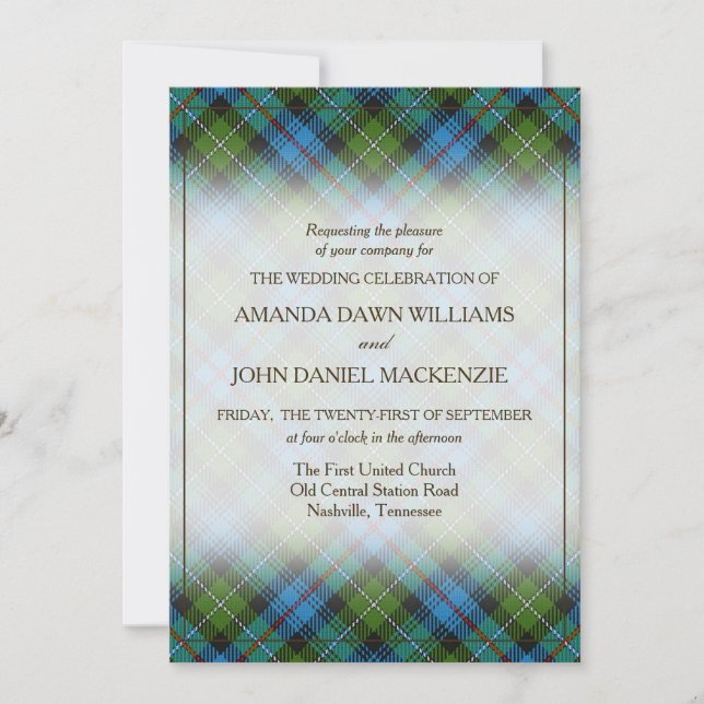 Tartan Beauty Clan MacKenzie Scottish Plaid (Devant)