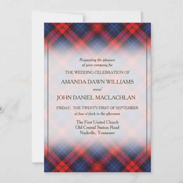 Tartan Beauty Clan MacLachlan Scottish Plaid (Devant)
