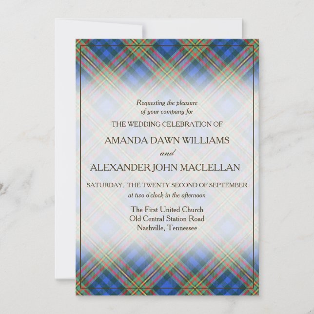 Tartan Beauty Clan MacLellan Scottish Plaid (Devant)
