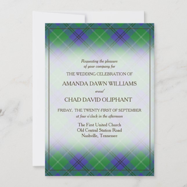 Tartan Beauty Clan Oliphant Scottish Plaid (Devant)
