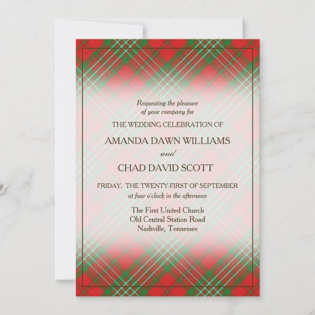 Tartan Beauty Clan Scott Scottish Plaid (Devant)