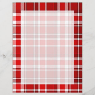 Tartan blanc rouge