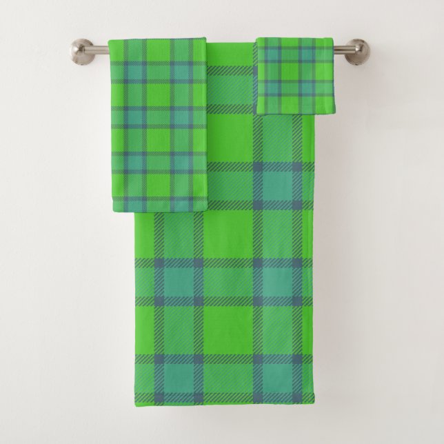 Tartan bleu et vert du clan Davidson (En situation)
