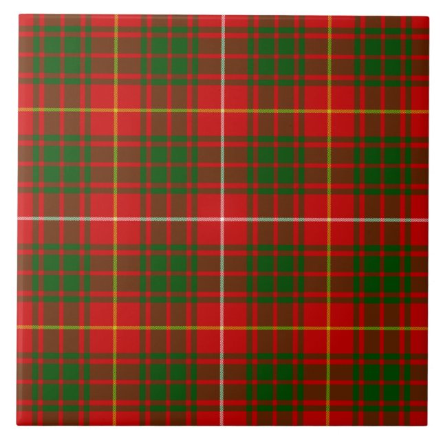 Tartan Bruce rouge vert carreaux (Devant)