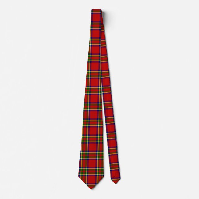 Tartan Classic Style Cravate rouge et vert (Devant)