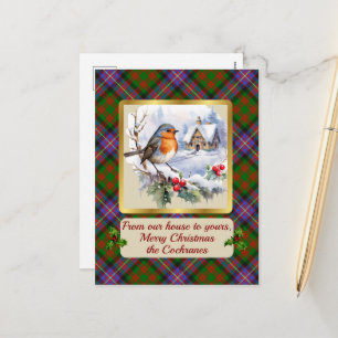 Tartan Cochrane avec carte personnelle Robin