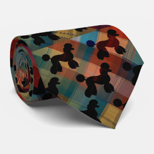 Tartan Cravate aux Caniches