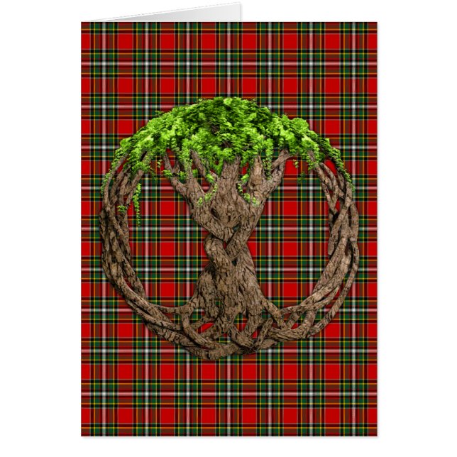 Tartan de Gillespie de clan et arbre de la vie (Devant)