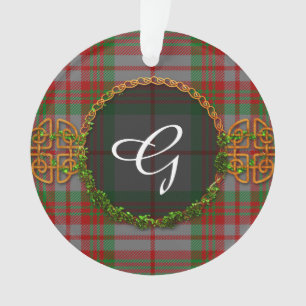 Tartan de gris de monogramme