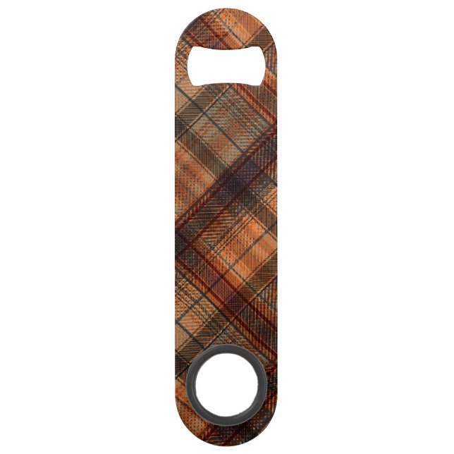 Tartan écossais marron orange noir classique (Devant)
