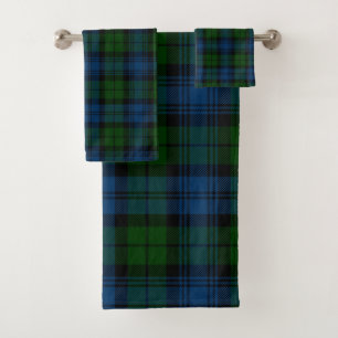 Tartan Élégant Rustique Bleu et Vert Tartan Rustiq