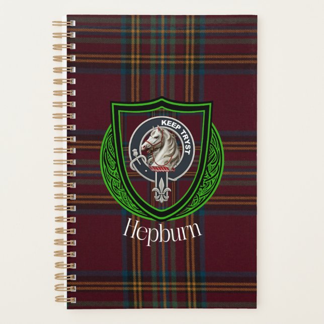 Tartan et blason du clan écossais Hepburn (Devant)