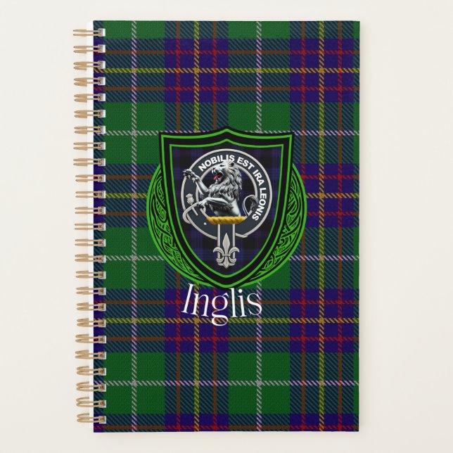 Tartan et blason du clan écossais Inglis (Devant)