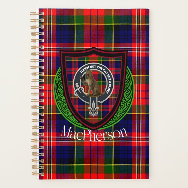 Tartan et blason du clan écossais MacPherson (Devant)