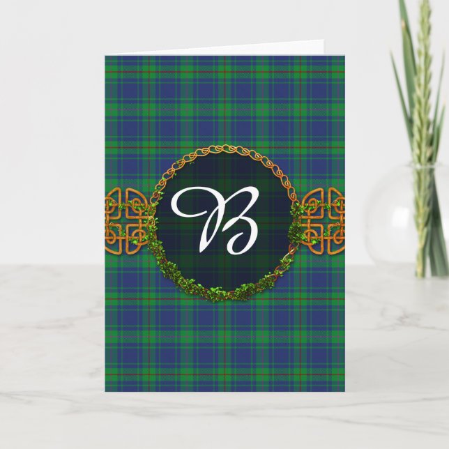 Tartan et monogramme de Burt (Devant)