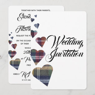 Tartan Faire-part de mariage