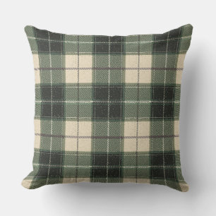Tartan Flocon de Neige Coussin de Jet Confortabl