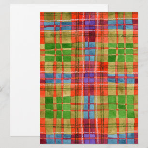 TARTAN MAC RAE 6,5x8,75 Carte plate / Verticale