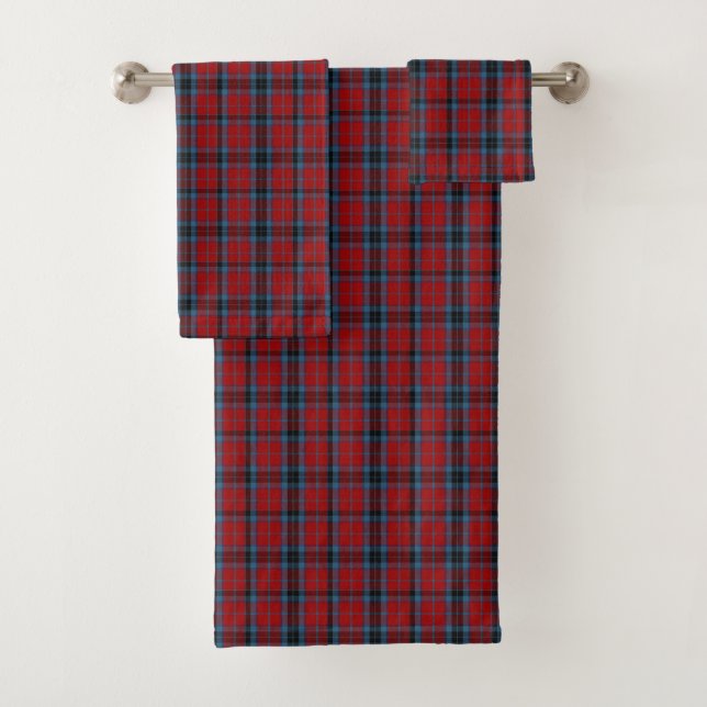 Tartan MacTavish rouge et bleu plaid (En situation)