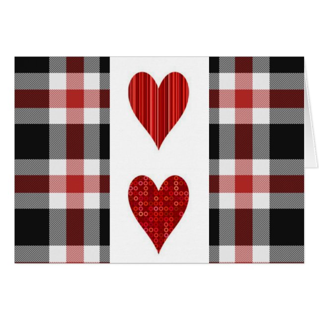 Tartan noir et rouge (Devant horizontal)