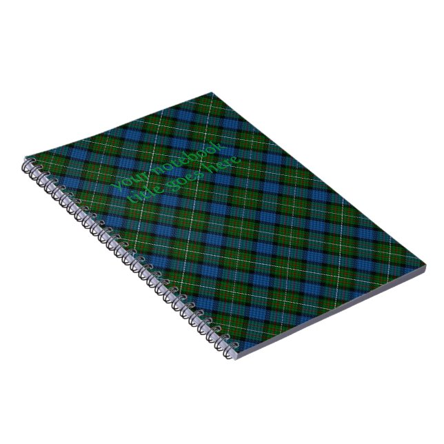 Tartan officiel Fergusson avec titre carnet (Côté Droit)