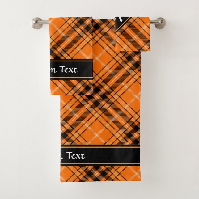 Tartan orange d'Halloween (En situation)