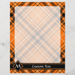 Tartan orange d'Halloween