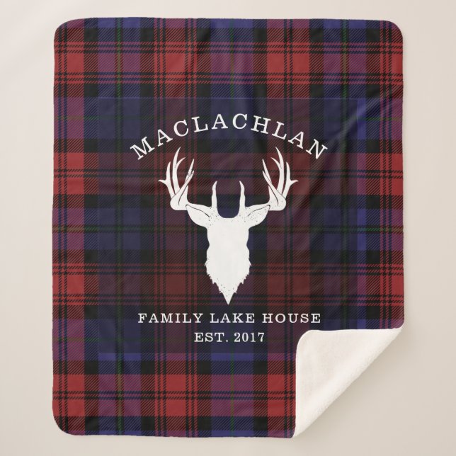 Tartan Plaid Clan MacLachlan Family Lake House (Devant)