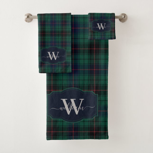 Tartan Plaid Écossais Traditionnel du Clan Davidso (En situation)