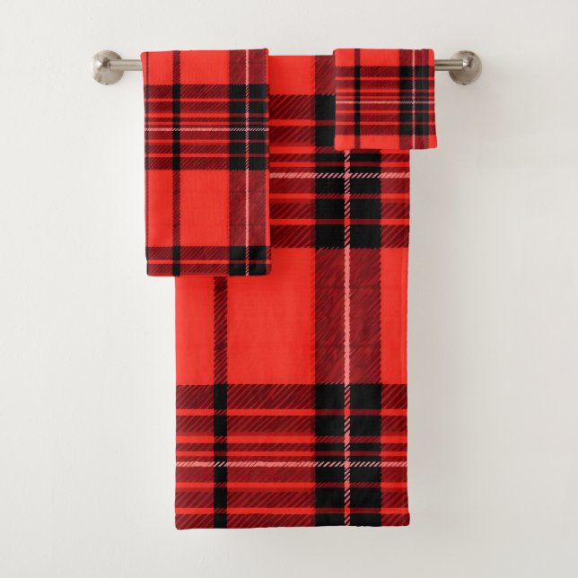 Tartan Plaid Rouge traditionnel Collection moderne (En situation)