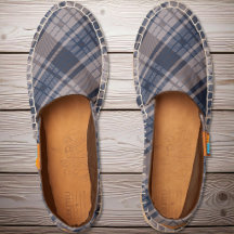 Tartan Plaid - Taupe Marron et Bleu Marine