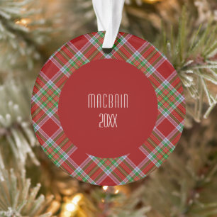 Tartan rouge et vert du clan MacBain