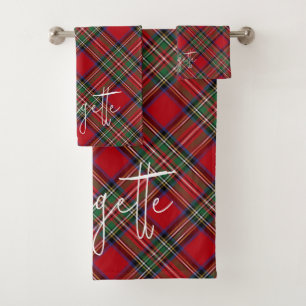 Tartan Rustique Rouge Vert Stewart Rustique