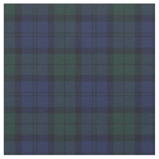 Tartan vert bleu écossais en tissu de plastique