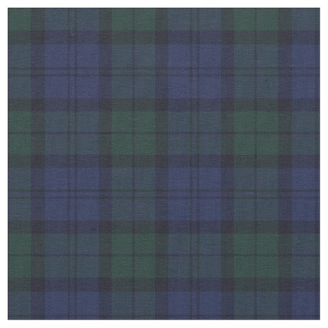Tartan vert bleu écossais en tissu de plastique (Fermer)