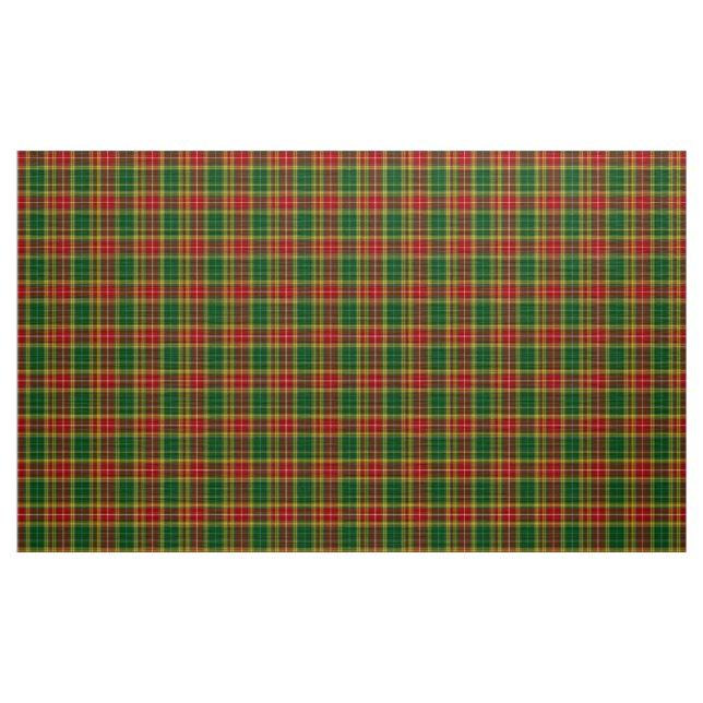 Tartan vert Buchanan Tartan Rouge Jaune Tissu Plai (Yard)