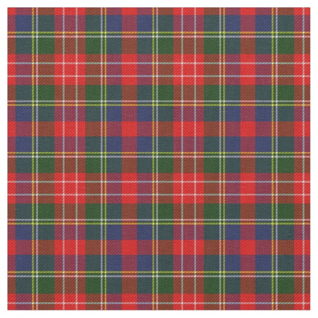 Tartan vert écossais en tissu (Fermer)