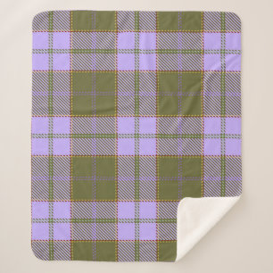 Tartan vert et violet Plaid écossais sans fil Pa
