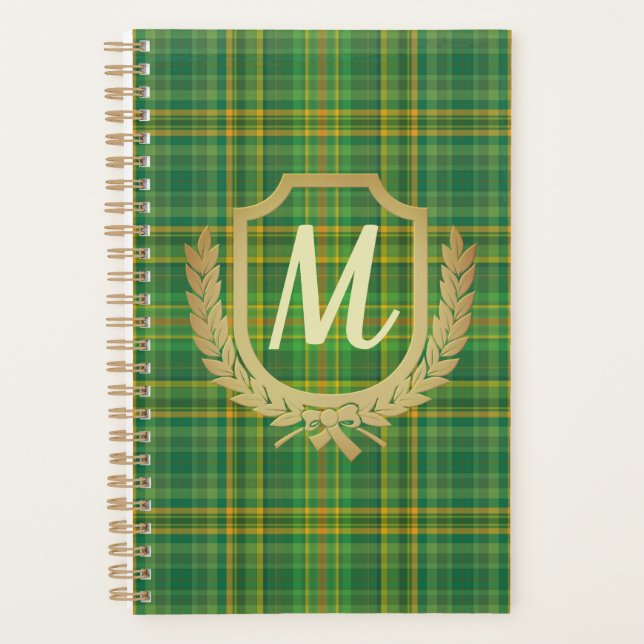 Tartan vert riche (Plaid) personnalisé (Devant)