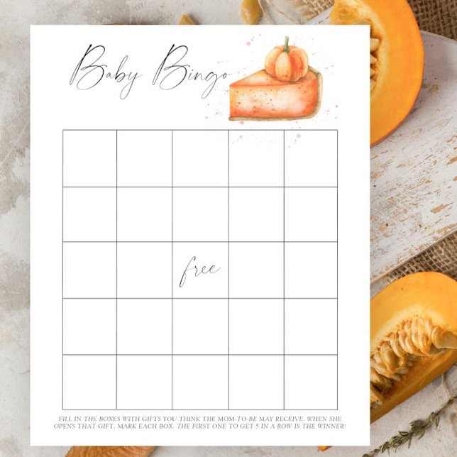 Tarte à la citrouille - Jeu Baby Bingo (Créateur téléchargé)