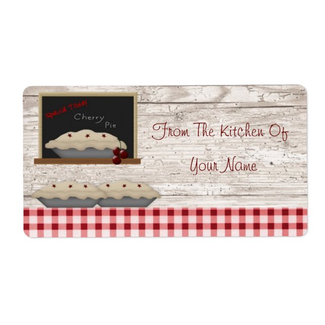 Tarte De Cerise De La Cuisine Du Étiquette (Devant)