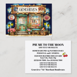 Tartes maison, Pâtisseries, Carte de visite de bou