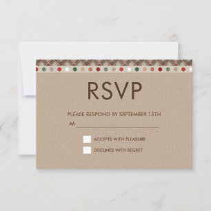 Tarton et Dots Automne Brown RSVP