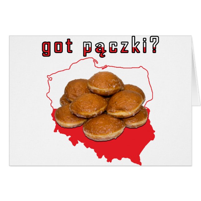 t'as paczki ? Carte polonaise (Devant horizontal)