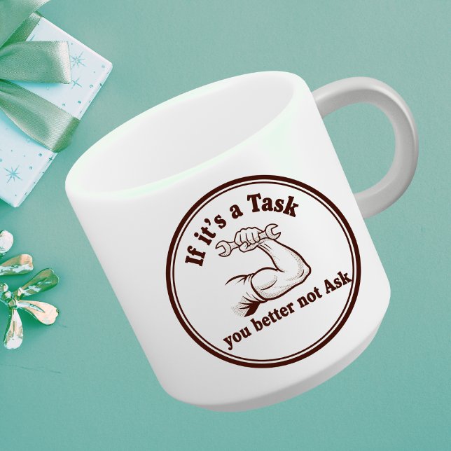 Task Ask Motto: Initiative Coffee Mug Power (#BlackWhiteMug #DeskInspiration #GoalSetterMug #UniqueGift
#TaskAskMug 
#OfficeCoffeeMug
#TaskAskMug)