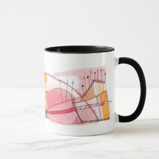 TASSE #10 - art abstrait lunatique de mod par