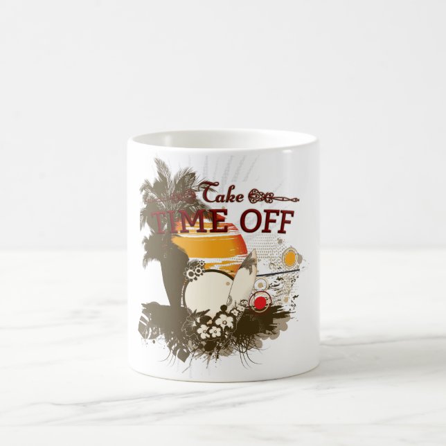 Tasse 11 oz « Prends des congés » (Centre)