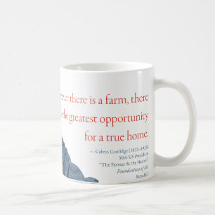 Tasse #13 "ferme " de Calvin Coolidge