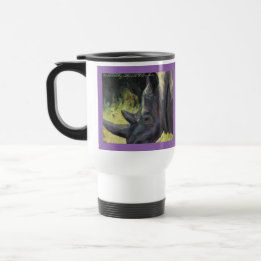 Tasse 15oz de voyage de banlieusard de rhinocéros
