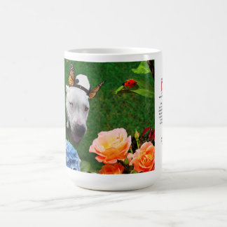 tasse 15oz : Mitzy le Mariposa (chien avec des